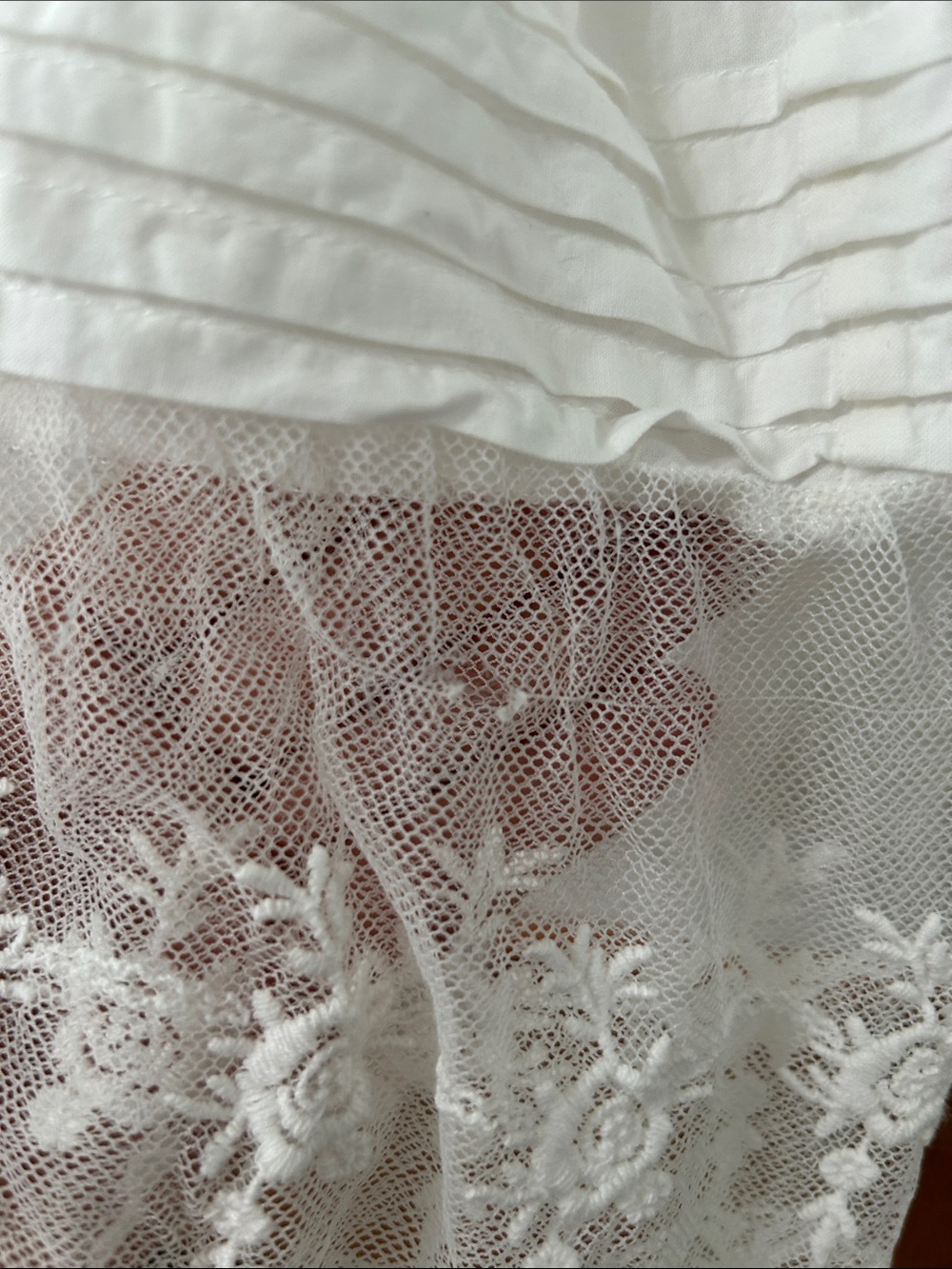 White Lace Bohemian Maxi Dress Tiered Smocked Empire Waist Embroidered Bridal - Picture 13 of 16